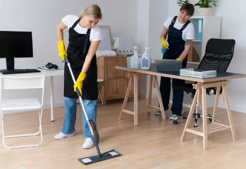 Nettoyage de bureau professionnel au Bourgneuf-la-Forêt