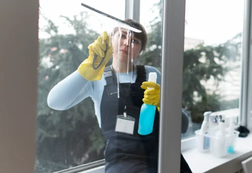 Nettoyage de vitres intérieures et extérieures au Bourgneuf-la-Forêt